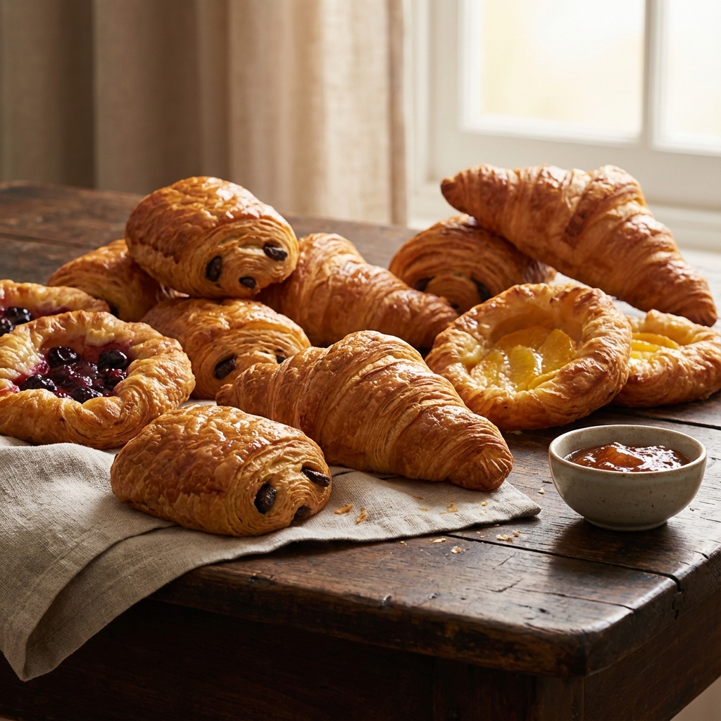 Assortment of artisan pastries